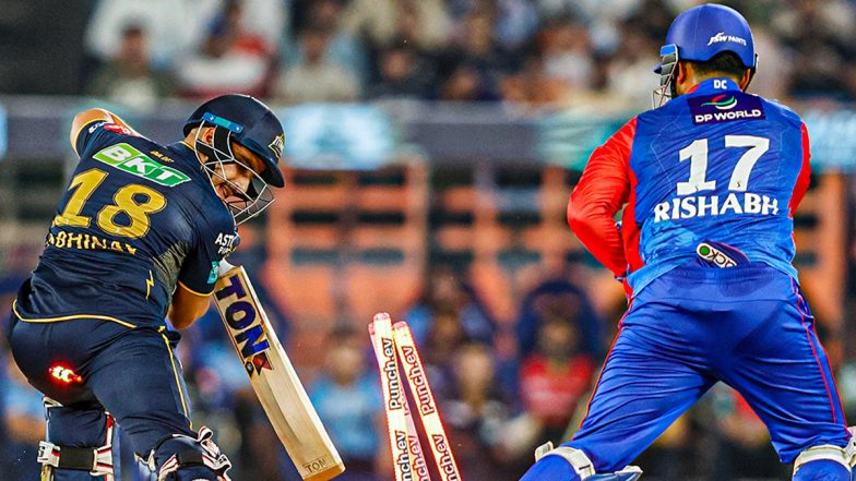 Rishabh Pant Stumping Video: Watch Delhi Capitals Captain Dismiss Abhinav Manohar With Quick Hands During GT vs DC IPL 2024