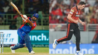 SRH 210/4 in 16 Overs | DC vs SRH Live Score Updates of IPL 2024: Nitish Reddy, Shahbaz Ahmed Keep SRH in Hunt For Big Total
