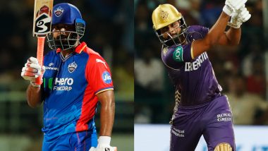 DC vs KKR Live Score Updates of IPL 2024: Kolkata Knight Riders Win Toss, Opt to Bat First; See Playing XI of Both Teams