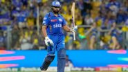 Most Matches in IPL History: Rohit Sharma Becomes Second Player After MS Dhoni To Feature in 250 Indian Premier League Games