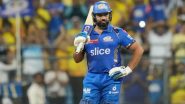 Rohit Sharma Completes 6500 Runs in Indian Premier League, Achieves Feat During PBKS vs MI IPL 2024 Match