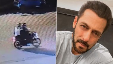 Salman Khan Mumbai Residence Shooting: CCTV Footage Reveals Wanted Gangster From Haryana’s Gurugram Among Gunmen – Reports