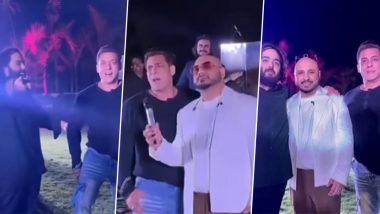 Salman Khan Sings ‘Saari Duniya Jala Denge’ With B Praak at Anant Ambani’s Birthday Bash (Watch Video)