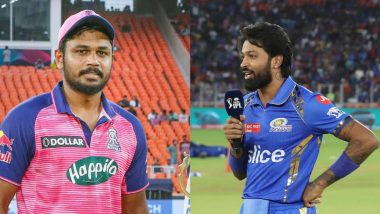 RR Win By Six Wickets | MI vs RR Highlights of IPL 2024: Riyan Parag's Half-Century Powers Visitors to Dominant Victory