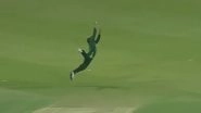 Shadab Khan Grabs Stunning One-Handed Catch To Dismiss Mark Chapman During PAK vs NZ 4th T20I 2024 Match (Watch Video)