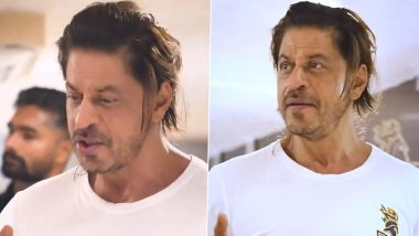 Shah Rukh Khan Gives Speech in KKR Dressing Room, Lifts Team’s Morale Following Defeat Against Rajasthan Royals in IPL 2024 (Watch Video)