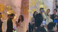 Video of Shah Rukh Khan Obliging To Take a Selfie With Anand Pandit&rsquo;s Daughter Onstage at Her Wedding Reception Is Winning Hearts &ndash; WATCH