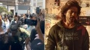 Fans of Shah Rukh Khan Gather Outside Mannat on Eid 2024, Stand in Scorching Heat To Catch SRK&rsquo;s Glimpse (Watch Video)
