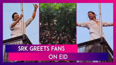 Shah Rukh Khan Greets Fans, Blows Kisses On Eid From Mannat, Thanks Them For Making It Special