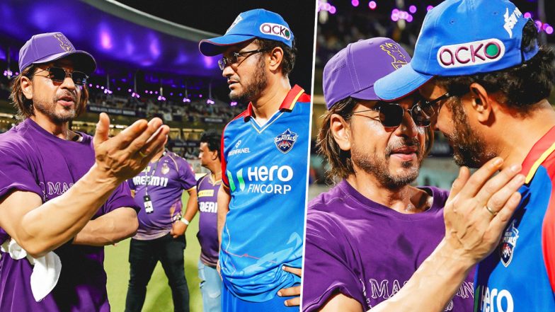 Shah Rukh Khan, Sourav Ganguly Share Heartwarming Moment After KKR vs DC IPL 2024 Clash, Videos and Pics Go Viral