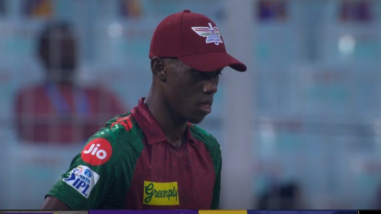 Shamar Joseph Concedes 22 Runs Off His First Over on IPL Debut During KKR vs LSG IPL 2024 Match