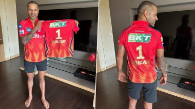 Punjab Kings Captain Shikhar Dhawan Shares Heart Warming Instagram Post With Son Zoraver’s Jersey Ahead of Clash Against MI in IPL 2024, Says ‘You’re Always With Me…’ (View Pic)