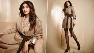 Shilpa Shetty Looks Chic and Commanding in a Brown Belted Dress, Gives Masterclass on How To Rock the Boss Lady Vibes (View Pics)