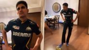 Shubman Gill Features on Premier League India’s Social Media Page, Plays With Football in Hotel Room (Watch Video)