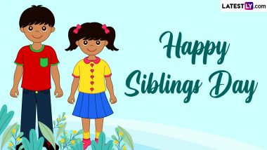 Siblings Day 2024 Images and HD Wallpapers for Free Download Online: Wish Happy Siblings Day With WhatsApp Messages, Quotes, Greetings and Photos on This Day
