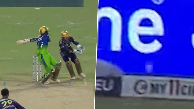 Fans Claim Viral Video Shows Suyash Prabhudessai’s ‘Six’ Is Given as a ‘Four’ During KKR vs RCB IPL 2024 Clash