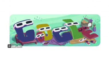 Solar Eclipse 2024 Google Doodle: Search Engine Celebrates Today's Total Solar Eclipse With Animated Doodle, Urges People to Use Protective Eclipse Glasses for Viewing