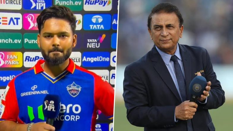 Sunil Gavaskar Cheers Up Rishabh Pant After Delhi Capitals Suffer Crushing Defeat Against Sunrisers Hyderabad in IPL 2024, Says 'I Don't Ever Want to See You Down' (Watch Video)