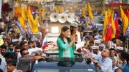 &lsquo;Arvind Kejriwal Is Sher, Nobody Can Break Him&rsquo;, Says Delhi CM&rsquo;s Wife Sunita Kejriwal As She Holds Maiden Poll Roadshow in Delhi (Watch Video)