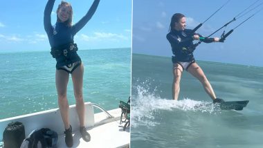 Sydney Sweeney Shares Videos of Her Kitesurfing Adventure, Jokes ‘I Had a Board Meeting’