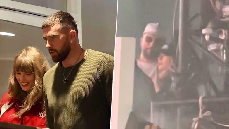 Coachella 2024: Lovebirds Taylor Swift and Travis Kelce Enjoy Bleachers' Performance at the Music Festival (Watch Videos)