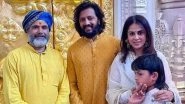 Riteish Deshmukh, Genelia Deshmukh and Their Son Visit Ayodhya&rsquo;s Ram Mandir; Family Seeks Blessings of Ram Lalla (View Pics)