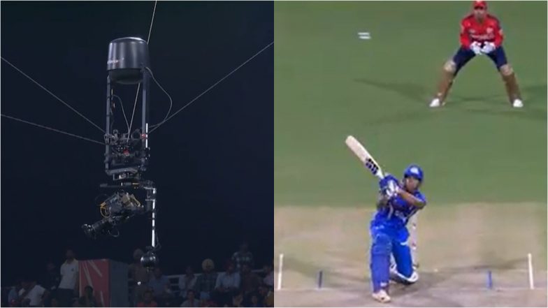 Tilak Varma’s Shot Hits Spidercam During PBKS vs MI IPL 2024 Match, Video Goes Viral