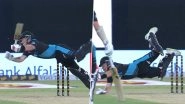 Tim Seifert Makes Full-Stretched Dive As He Attempts to Play A Shot While Batting During PAK vs NZ 5th T20I 2024, Video Goes Viral