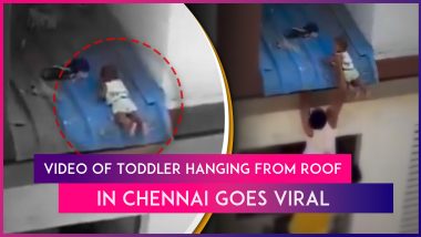 Tamil Nadu: Neighbours Save Toddler Dangling From Apartment Roof In Chennai; Video Of The Brave Act Goes Viral