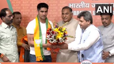 Vijender Singh Quits Congress: Former Boxing Champion Joins BJP Ahead of Lok Sabha Election (Watch Video)
