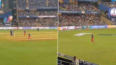 Virat Kohli's Reaction to 'Kohli Ko Bowling Do' Chant of Spectators at Wankhede Stadium During MI vs RCB IPL 2024 Match Goes Viral (Watch Video)