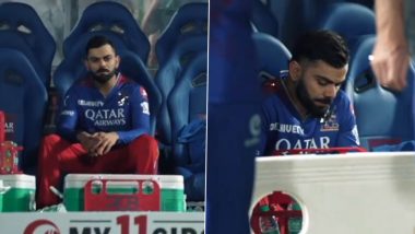 Heartbroken Virat Kohli Spotted Sitting in RCB Dugout After Royal Challengers Bengaluru Lose to Rajasthan Royals in IPL 2024, Video Goes Viral