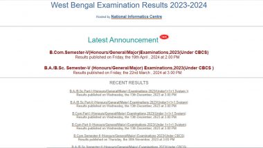 West Bengal 12 Result 2024: WBCHSE Uccha Madhyamik Board Exam Results to Be Released Tomorrow at wbchse.wb.gov.in, wbresults.nic.in; Know Time and Steps to Check Scorecard