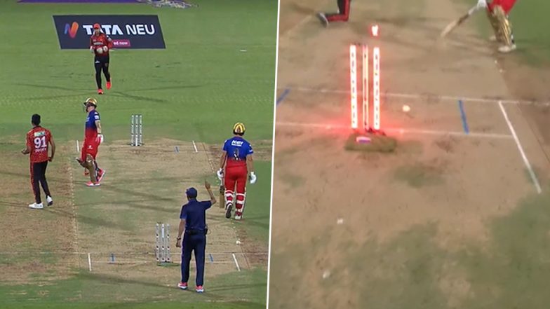 Unlucky! Will Jacks Run Out at Non-Striker’s End After Ball Deflects off Jaydev Unadkat’s Hand and Hits Stumps During RCB vs SRH IPL 2024 Match (Watch Video)