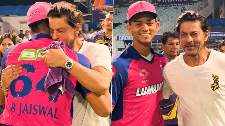 Yashasvi Jaiswal Gets His Wish Fulfilled, Meets Shah Rukh Khan After KKR vs RR IPL 2024 Clash (Watch Video)