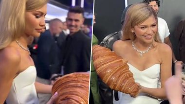 Fan Surprises Zendaya With a Giant Croissant at Challengers Premiere in Paris and Her Reaction Will Leave You in Splits (Watch Video)
