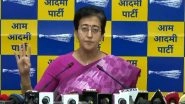 Woman Stabbed to Death Over Water Dispute: AAP Minister Atishi Writes to LG VK Saxena Over &lsquo;Water Crisis&rsquo;, Seeks Removal of Delhi Jal Board CEO Citing Woman&rsquo;s Death During Scuffle