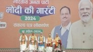 BJP Manifesto for Lok Sabha Elections 2024 Released With 'Modi Ki Guarantee' Tagline; From 'One Nation, One Election' to Law Against Paper Leaks, Check Key Highlights
