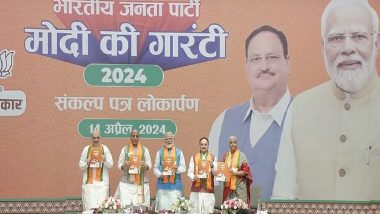 BJP Manifesto for Lok Sabha Elections 2024 Released With 'Modi Ki Guarantee' Tagline; From 'One Nation, One Election' to Law Against Paper Leaks, Check Key Highlights