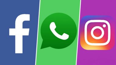 WhatsApp, Facebook, Instagram Down: Services of Meta-Owned Platforms Face Outage Worldwide, Users Unable to Upload Media and Use Calling Feature