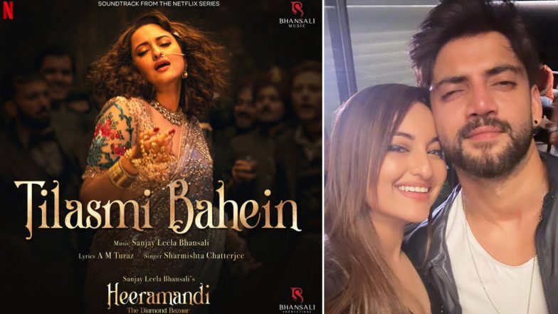 Magic on Screen! Sonakshi Sinha Stuns in Bhansali’s Heeramandi Song; Rumoured Beau Zaheer Iqbal Reacts (Watch Video)