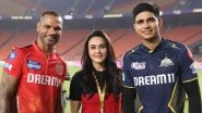 Preity Zinta Flaunts Her Radiant Smile As She Poses Alongside Shubman Gill, Shikhar Dhawan After GT vs PBKS Match (View Pics)