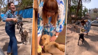 Taarak Mehta Ka Ooltah Chashmah Star Munmun Dutta Shares a Heartwarming Video of Herself Feeding Stray Animals (Watch Video)