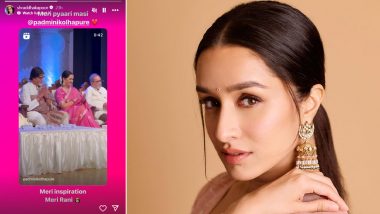 Shraddha Kapoor Congratulates ‘Pyaari Masi’ Padmini Kolhapure on Lata Deenanath Mangeshkar Award Win