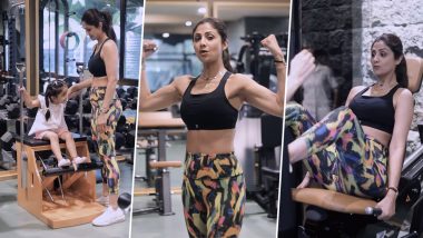 World Health Day 2024: Shilpa Shetty’s Fun Exercise Routine With Daughter Samisha Is Winning Hearts! (Watch Video)