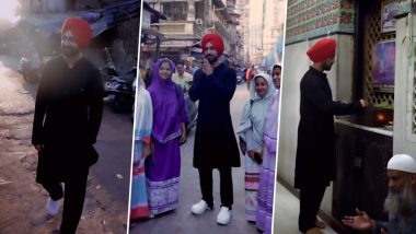 Diljit Dosanjh Celebrates Eid With New Song and Offers Prayers at Mosque (Watch Video)