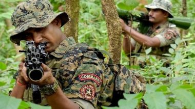 Bastar Encounter: 18 Naxals Killed in Gunfight With Security Personnel in Chhattisgarh’s Kanker (Watch Video)