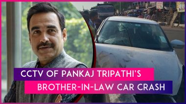 CCTV Footage Shows Pankaj Tripathi's Brother-In-Law's Car Crashing Into Divider