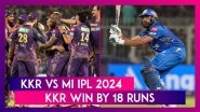 KKR vs MI IPL 2024 Stat Highlights: Varun Chakaravarthy, Venkatesh Iyer's Heroics Lead Kolkata Knight Riders To Memorable Victory