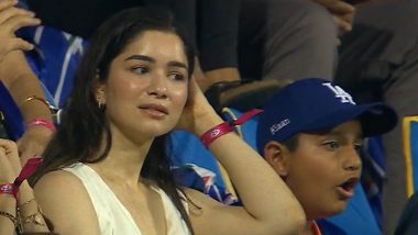 Sara Tendulkar Spotted in the Stands of Wankhede Stadium in Mumbai During MI vs KKR IPL 2024 Match, Picture Goes Viral